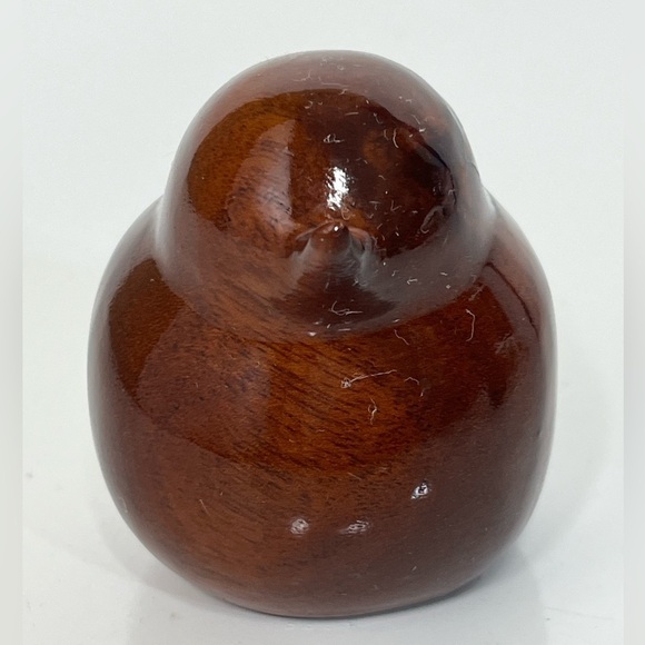 Genuine Barbados Mahogany Carved Bird Figurines Set of 2 - Picture 2 of 10